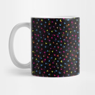 Black Rainbow V Pattern Mug